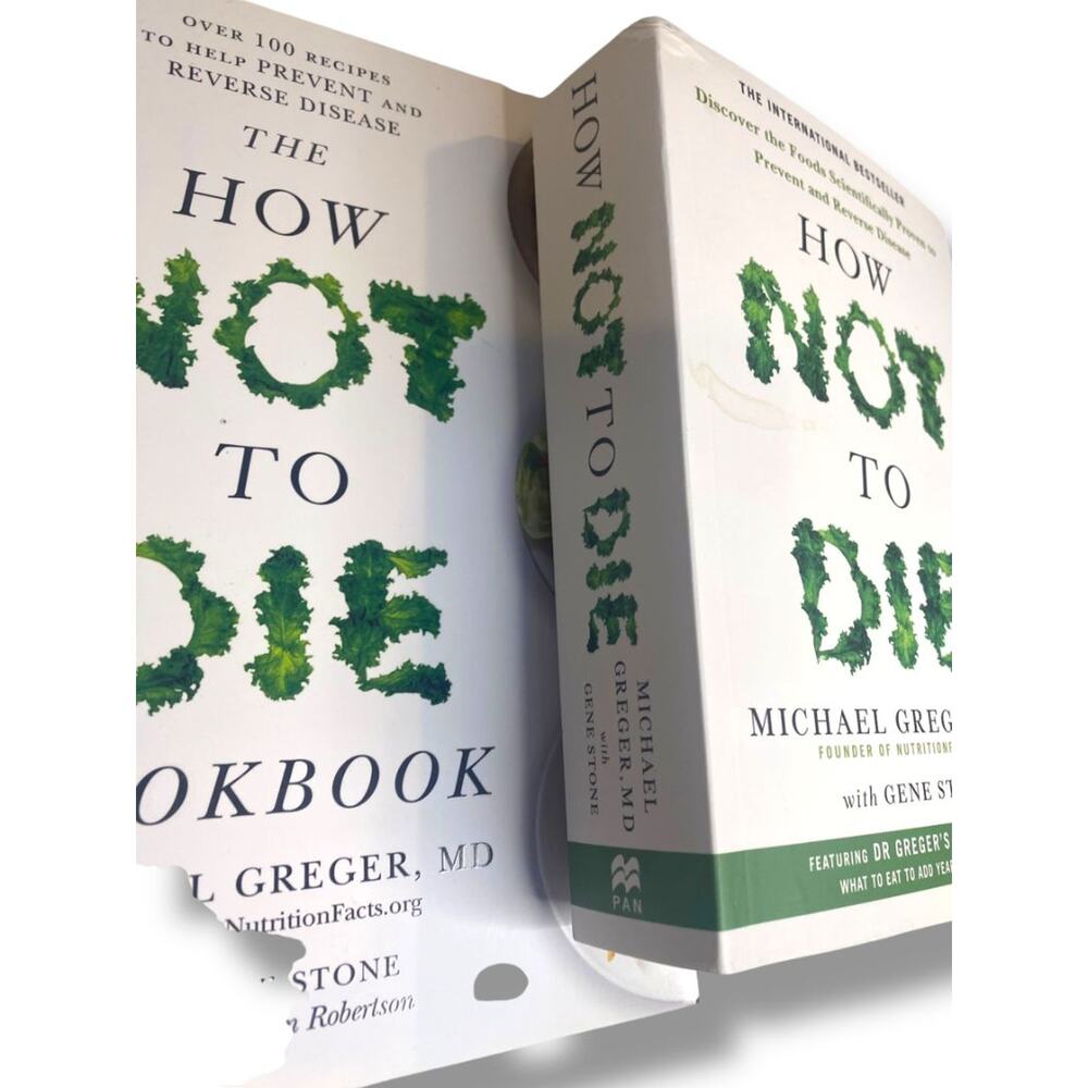 Set of How Not to Die Book and Cookbook Michael Greger Gene Stone - Picture 4 of 7